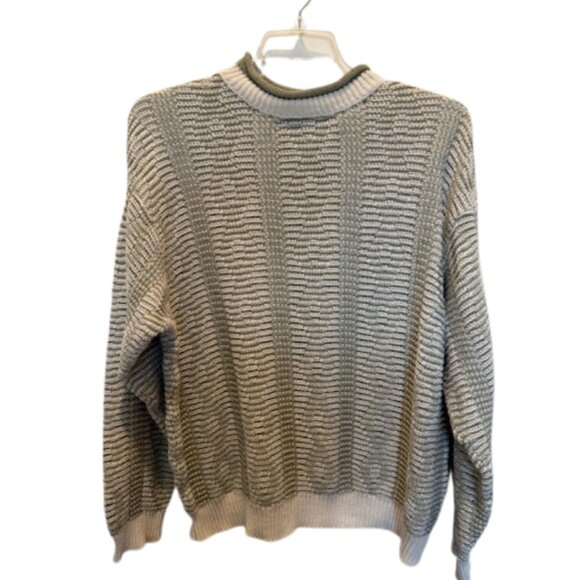 Liz Sport Sweater Women's Size L – Cotton Blend Classic Neutral Knit Made in USA - Picture 1 of 7